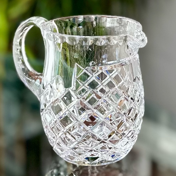 Gorgeous Vintage Ceska “Canterbury” Bohemian Crystal 5” Pitcher - Perfect - Picture 8 of 16